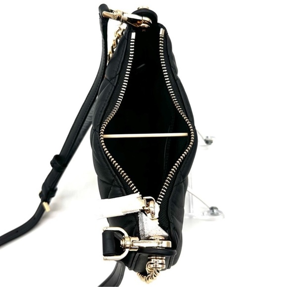 Kate Spade Carey Zip Top Crossbody Bag Black/Gold - Picture 13 of 15